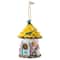 Glitzhome® 9" Resin Yellow Roof Outdoor Garden Birdhouse